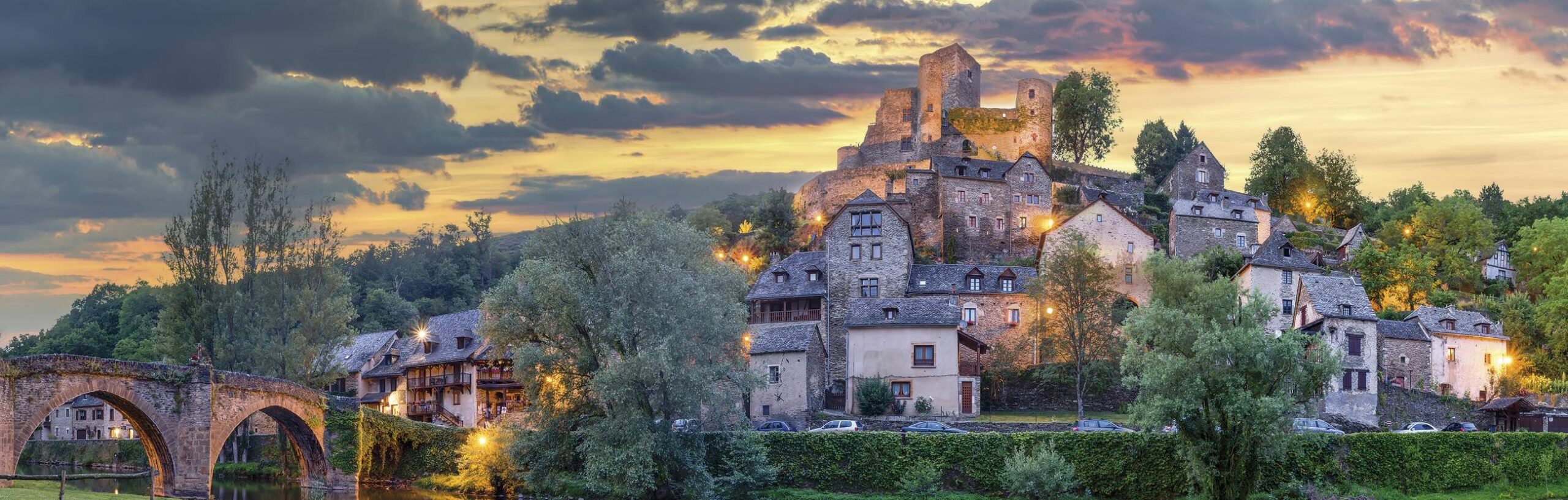 Belcastel, France is a 1,000 year old medieval village