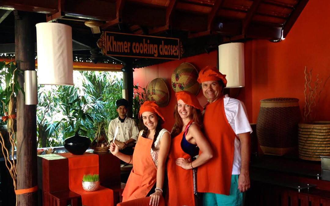 Golden Temple Hotel included a cooking class in Siem Reap, Cambodia