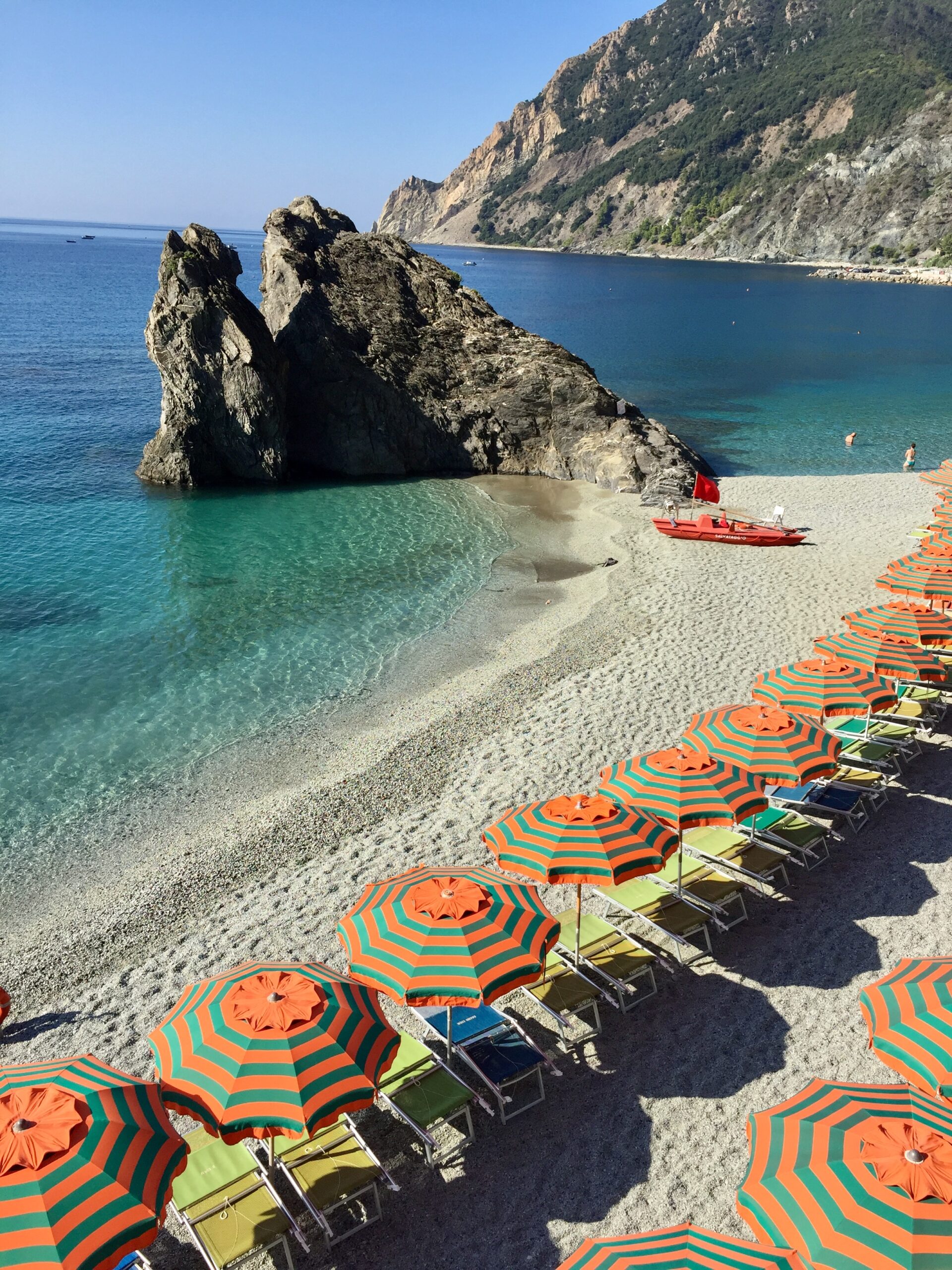 Monterosso features cool, clear water and white sand